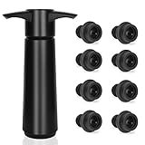 Philorn Wein Vakuumpumpe mit 8 Stopfen, Wein Vakuumpumpe und Weinverschluss, Weinpumpe Stopfen zur Aufbewahrung von Wein verwendet, Wiederverwendbarer Weinpumpe Hält Wein Frisch