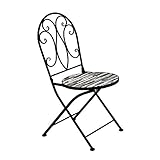 INDA-Exclusiv Mosaik Gartenstuhl Balkonstuhl Terassenstuhl Steinoptik Klappstuhl Bistrostuhl Mosaik Stuhl klappbar