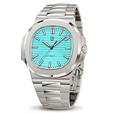 Pagani Design PD1728 Herrenuhr Automatik, 40 mm Business-Uhr, Edelstahlarmband für Herren, Saphirglasuhr, 100 Meter wasserdicht, ST16 Automatikwerk.