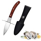 Helweet Austernmesser, Oyster Knife Set, Austernöffner, Austernbrecher, Ermöglicht Ihnen, Viele Küchenaufgaben Effizient und Einfach zu Erledigen, mit 1 Aufbewahrungstasche