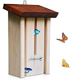 ERDENFREUND® Schmetterlingshaus 100% splitterfrei für zarte Schmetterlingsflügel Schmetterlingshotel schützt vor Feinden & Unwetter bei Ruhepausen