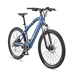 TELEFUNKEN E-Bike Mountainbike Elektrofahrrad Alu, 24 Gang Shimano Acera Kettenschaltung - Pedelec MTB 27,5 Zoll, Hinterradmotor 250W, Scheibenbremsen, Blau, Aufsteiger M922