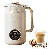 Sojamilch Hersteller 1200ml, Nussmilchmaschine 8 Modi, Automatische Mandelmilchmaschine mit Verzögerungsstart/Warmhalten/Selbstreinigung, Hausgemachte Milchbereiter für Sojabohnen