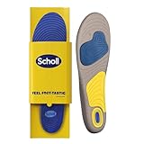 Scholl GelActiv Laufeinlagen für Herren, Komfort-Sporteinlagen mit Druck- und Fußgewölbestütze und Freshsheet Geruchsschutz - Perfekte Einlage für Sportschuhe - Schuhgröße 40-46.5 , 1Paar