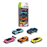 Dickie Toys - Spielzeugauto-Set mit 5 Autos (je 7 cm) - 5 kleine Modellautos aus Metall mit Freilauf, Auto-Spielzeug für Kinder ab 3 Jahre, zufällige Auswahl aus 2 verschiedenen Sets