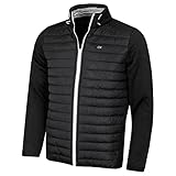 Calvin Klein Herren Hyrbid Jacke - Schwarz/Silber - M.