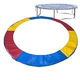 Trampolinabdeckung | Ersatzkissen Trampolin - wasserdichte Staubschutzhülle zur Verlängerung der Lebensdauer im Garten, Hof und Spielplatz gegen Witterungseinflüsse