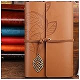 Notizbuch, PU-Leder, Spiralbuch, Papier, Schule, Schreibwaren, Geschenk, Notizbuch (gelb, mittelgroß, 125 x 185 mm)