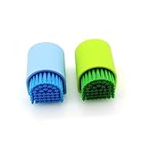 IWOWHERO Scheuerbürste abwaschbürste waschpinsel kleiderbürste reinigungs Pinsel qridor schuhbürsten reinigungsbürsten spuelbuerste Bürstenreiniger Kieselgelpinsel kreativer Pinsel Green