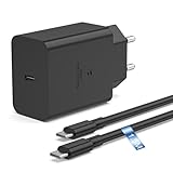 Schnellladegerät 45 W für Samsung Galaxy S24 Ultra/S24+/S23/S23 Ultra /S22 Ultra/S22/S22+/S21/S21 FE/S20/S9/S9+/S8/S8+/A13/A14/A54/A33/A53 5G, Ladegerät Typ C-T EP-T4510