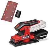 Einhell Akku-Schwingschleifer TC-OS 18/187 Li Solo Power X-Change (Lithium-Ionen, Micro-Klett, Griffflächen mit Softgrip, inkl. 1x Schleifpapier, ohne Akku und Ladegerät)