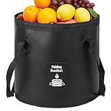 Faltbarer Eimer - Zusammenfaltbarer | Falteimer Putzeimer Faltbar | Tragbarer Wasserbehälter | Wasserdichter Falteimer Für Gartenarbeit, Angeln, Küche, Wäsche, Baden, Reisen Und Strands