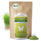 500g BIO Weizengras Pulver aus DEUTSCHLAND, Rohkost-Qualität, aus jungen Gräsern, ohne Zusätze, für grüne Smoothies