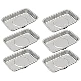 VASTOOLS Magnetschale 6-tlg,Satz 95x65mm,Edelstahl Magnetische Werkzeugschale, Halten von Schrauben, Bohrer und Nägel, Hochleistungsmagnet, Verdicktes Magnetische schale