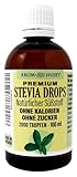 Aromhuset Super Premium Stevia Tropfen, Natürlicher Süßstoff ohne Kalorien, 100 ml, Zuckerersatz für Diabetiker, 2000 Tropfen - Geschmacksneutrale Flavour Drops Stevia Flüssig