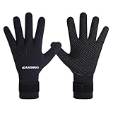 Vidonergy Neopren-Tauchhandschuhe für Herren, 5 mm, Tauchhandschuhe, Schnorcheln, Surfen, Neoprenanzug, wasserdicht, Thermoschutz für Wassersport, S-M-L-XL, Schwarz (S)