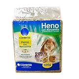 Cominter Animal Health Timothy Natural Heu mit Kamille für Kaninchen, EOS, Hamster, Meerschweinchen und Nagetiere, 600 g, Kaninchenfutter mit Ballaststoffen für die Zahnabnutzung von Nagetieren