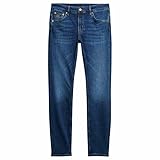 Superdry Unisex Mid Rise Skinny Jean Pantalones, Deep Indigo Denim, 26W