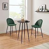 Loft24 Monza BarTable Round Black