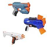 NERF -N-Strike Elite Rukkus ICS-8 & N-Strike Elite Modulus Barrelstrike & Elite 2.0 Volt SD-1 Dreierpack-Combo