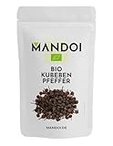Mandoi Bio Kubeben Pfeffer 50g, aus Java Indonesien, Stengelpfeffer, Kubebenpfeffer aus ökologischem Anbau, Kleinbauern Projekt