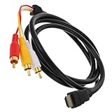 QUMIIRITY Digitaler Videoadapter Composite Kabel mit Robustem ABS Kompatibel für HDTV DVD Receiver Unkomprimierte Signalübertragung für Standard HD Displays