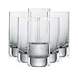 SCHOTT ZWIESEL Schnapsglas Simple (6er-Set), geradliniger Shotbecher für Schnaps, spülmaschinenfeste Tritan-Kristallgläser, Made in Germany (Art.-Nr. 123662)