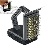 Furtryvl Grillreiniger – Sichere Grillbürste für Grillreinigung – Handschaber-Werkzeug zum Grillen Kochen Holzkohle Fritteuse Grillofen Smoker Outdoor Camping Reisen Grillen