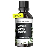 Vitamin D3 + K2 Tropfen 50ml - Premium: 99,7+% All-Trans (K2VITAL® von Kappa) + hoch bioverfügbares Vitamin D3 - Laborgeprüft, hochdosiert, flüssig und in Deutschland produziert