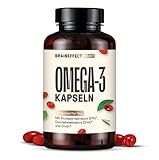BRAINEFFECT Premium Krillöl Kapseln Omega 3 | 100% Krillöl (Ungestreckt) | Astaxanthin EPA DHA Cholin | Kein Fischgeruch/-Geschmack | 60 Kapseln | Made in Germany