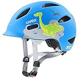 uvex oyo style - leichter Fahrradhelm für Kinder - individuelle Größenanpassung - erweiterbar mit LED-Licht - dino blue matt - 50-54 cm