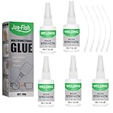 5PCS 2026 Neu 50g Mächtiger Universalkleber, Schweißen Hochfester Ölkleber, Super Kleber, Universal Wasserdichter Superkleber, Super Kleber, für Kunststoff Metall Keramik Leder Harz