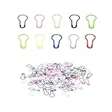 Sicherheitsnadeln, 50 Stück Calabash Pin, 10 Farben Metall Pins, Sicherheit Pin, Safety Pins für Kunsthandwerk Nähen Schmuckherstellung Heimarbeitsplatz(Farbe Zufällig)