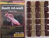 SAHAWA® Frostfutter 5X 100g Blister Duett (rote und weiße Mückenlarven) Fischfutter