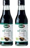 BIOASIA Bio Tamari Sojasauce, natürlich gebraut ohne Zusatzstoffe, glutenfrei (1 x 250 ml) (Packung mit 2)