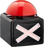 Cepewa Buzzer | für Pause oder Games | mit Sound und Licht | Quizbuzzer | batteriebetrieben