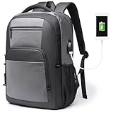 ZYFHYU Herren Laptoptasche Schultaschen for Jungen Herren Motorrad Business Sport Reiserucksack Herren für Arbeit(Grey)