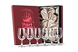 Kristall Port, Sherry und Dessertwein Gläser | 6er Set | Professionelle 200 ml Portweingläser mit Stiel für Verkostung und Nosing Aromatischen Likör | Spülmaschinenfest Bleifrei Kristallglas
