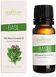 Basilikumöl BIO – 100% rein und natürlich, unverdünnt, therapeutische Qualität. Ätherisches Basilikumöl für Aromatherapie-Diffuser und Körperpflege (10ml)