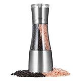 Pfeffermühle oder Salzmühle Pfeffer- und Salzmühle Doppelmahlwerk Streuer Einstellbare Grobheit Keramik Rotor Küche Kochzubehör Pfeffer oder Salzmühle