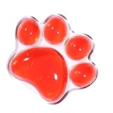 FIXOSHEE Ergonomische Transparente Katzenpfoten handgelenkauflage aus Silikon für Gaming und Büro Rutschfestes Mauspad mit Niedlichem Design Einfache Reinigung Stabiler Halt