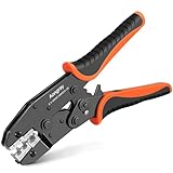 Aongray Crimpzange für isolierte Kabelschuhe,Krimpzange für 0,5-1,5/1,5-2,5/4-6mm²(A.W.G. 22-10),Crimpzangen Tool pliers,Aderendhülsenzange,CrimpZange,Quetschzange,Ratschenvorrichtung