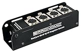 Pronomic NetCore SB-3F Multicore-Stagebox male - Stagebox mit 4 XLR-Buchsen (female) auf RJ45 Buchse - zur Übertragung analoger oder digitaler Signale über Netzwerkkabel