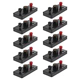 Homoyoyo 10 Stück Physik Experimentierlampenfassung Schraubfassung Schwarz Labor Schraubbirnenhalter für Elektrische Schaltungen Grundschule Selbstgemacht Stromkreis Zubehör
