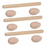 Abaodam 15 Sets Hölzerne Ei Rhythmusstäbe Rhythmusstäbe Für Kinder Kinderspielzeug Klassenzimmer Rhythmusstäbe Instrument Musikspielzeug Für Kleinkinder Kinder Frühes