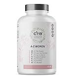 CYB Multivitamin für Frauen – Einmal täglich mit den Vitaminen A, C, D, E, K, B-Komplex, Biotin, Folsäure, CoQ10, Lutein und Alle essentiellen Mineralien - 365 Tabletten