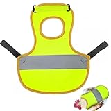 Warnweste Hund, Hühner Geschirr Henne, Warnweste Hühner Gelb, Hennen Pet Reflective Vest, 1-Pcs Henne Reflektierende Weste, Für Hennen Federschutz Halter Für Enten Hennen Gans Hund Geflügel.