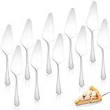 QESSUVNC 10 Stück Tortenheber Edelstahl Set Kuchenheber 23cm Gezackt Tortenschaufel, Tortenschaufe Silber Kuchenheber Tortenschneider Ideal auch Als Lasagneheber, Pizzaheber, Spülmaschinengeeignet