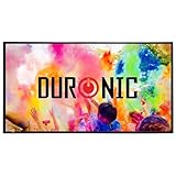 Duronic SFPS100 16:9 Projektorleinwand, Beamerleinwand 100 Zoll, Heimkino mit 4K Full HD 3D, Faltbare Stativleinwand, Beamer Leinwand für Wandmontage, Filmnacht, Videoleinwand für Büro Schulen