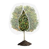 Obstbaumnetz-UV-resistente Pflanzenabdeckung mit Reißverschluss und Kordelkordel für Gartenschutz | Wetterfestes Netz für Farm, Gewächshaus, Terrasse, Hinterhof, Landschaftsbau, Außenbäume